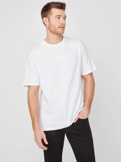 Guess Factory Harvey Logo Tee In White