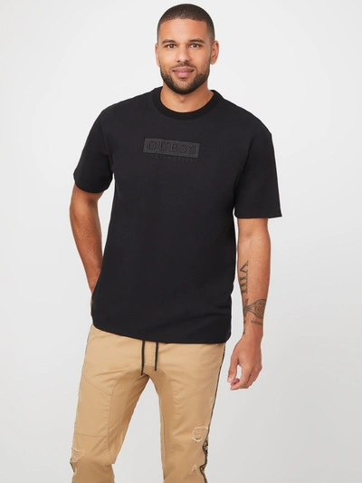 Guess Factory Harvey Logo Tee In Black