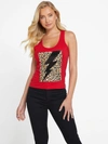 Guess Factory Eco Rene Tank In Red