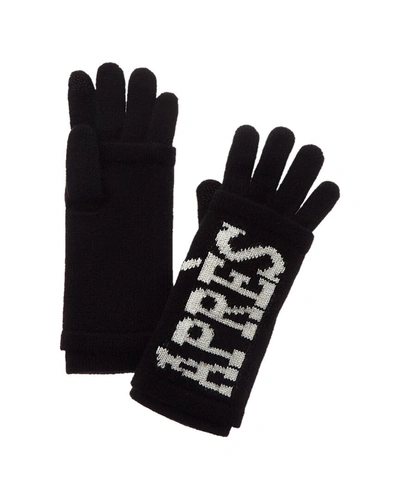Hannah Rose Apres 3-in-1 Cashmere Gloves In Black