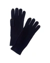 FORTE CASHMERE LUXE TEXTURED CASHMERE GLOVES