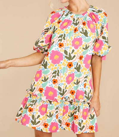 Crosby By Mollie Burch Amelia Dress In Monet's Garden In Multi