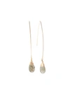 A BLONDE AND HER BAG JILL LONG WIRE DROP EARRING IN LABRADORITE