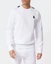 PSYCHO BUNNY MEN'S WILKES SWEATSHIRT IN WHITE