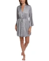 FLORA NIKROOZ SOLID LUXE WOVEN WRAP ROBE