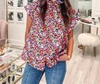 Crosby By Mollie Burch Billie Blouse In Tea Garden In Multi
