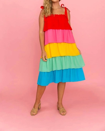 Crosby By Mollie Burch Beckett Dress/skirt In Colorblock In Multi