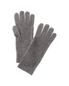 FORTE CASHMERE LUXE TEXTURED CASHMERE GLOVES