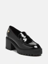 GUESS FACTORY LIFTS BLOCK HEEL PENNY LOAFERS