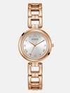 Guess Factory Rose Gold-tone Round Analog Watch In Multi
