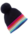 HANNAH ROSE RAINBOW TIPPED CASHMERE HAT