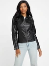 GUESS FACTORY JAYNA FAUX-LEATHER JACKET