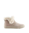 Cougar Duffy Faux Fur Trim Waterproof Bootie In Grey