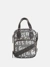 Guess Factory Logo Print Nylon Crossbody In Green