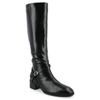 Journee Collection Wide Width Extra Wide Calf Womens Romilly Tru Comfort Foam Stacked Block Heel Round Toe Boots In Black