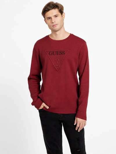 Guess Factory Tomas Crewneck In Red