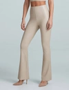 Commando Faux Leather Flare Leggings In Beige