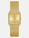 Guess Factory Gold-tone Square Analog Watch In Multi