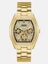 Guess Factory Gold-tone Multifunction Watch In Multi