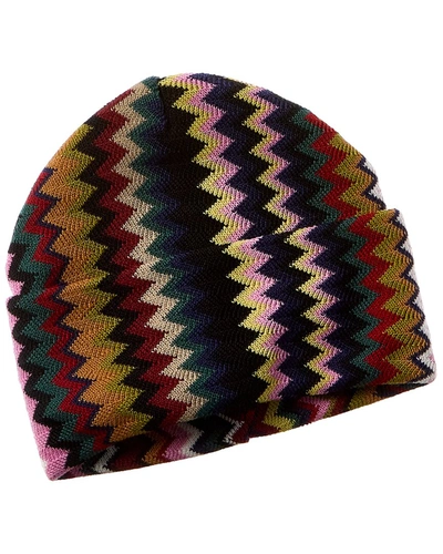 Missoni Wool-blend Hat In Pink