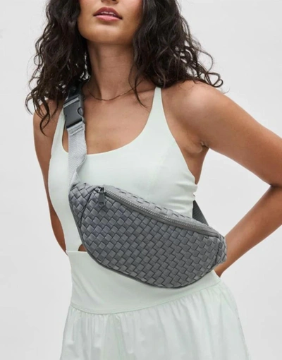 Sol And Selene Aim High Belt Bag In Grey