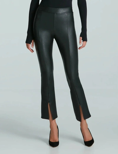 Commando Faux Leather Split Front Pant In Black