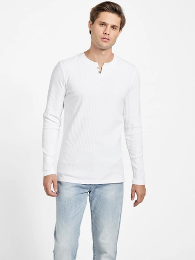 Guess Factory Todd Long-sleeve Henley In White