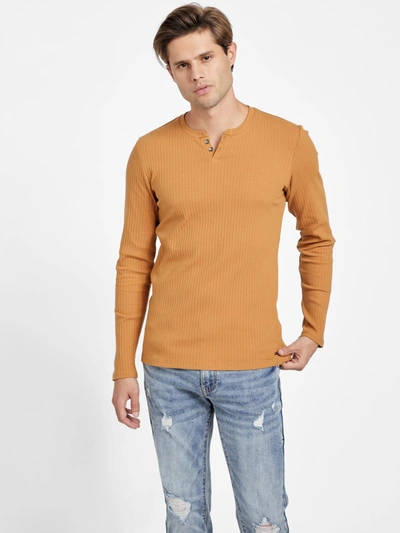 Guess Factory Todd Long-sleeve Henley In Multi