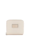 Guess Factory Abree Glitter Small Zip-around Wallet In White