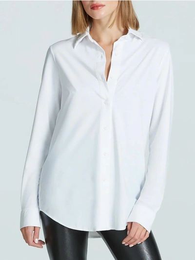 Commando Classic Oversized Button Down Shirt In White