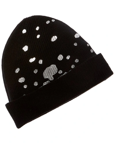 Scott & Scott London Beth's Foil Cashmere Beanie In Black