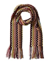 Missoni Wool-blend Scarf In Grey
