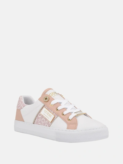 Guess Factory Loom Low-top Sneakers In White