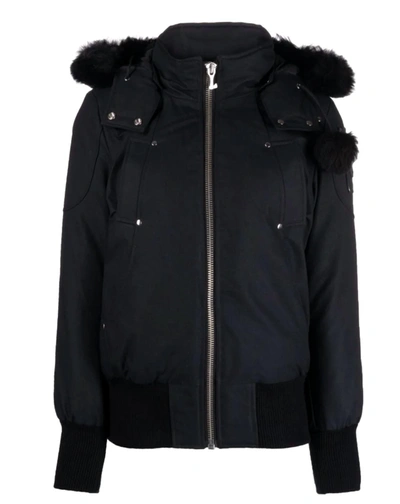 Moose Knuckles Debbie Down Jacket In Black