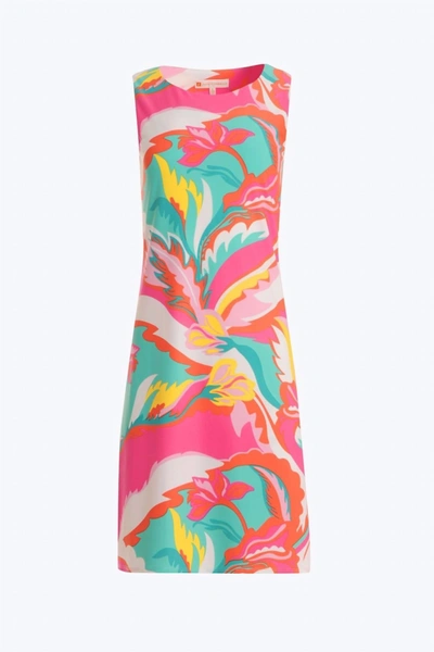 Jude Connally Beth Dress In Mod Floral Hot Pink In Multi