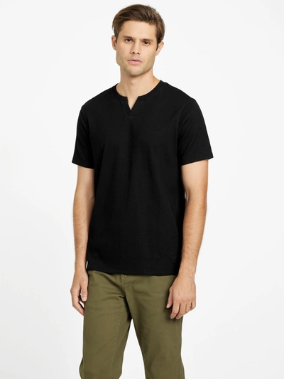 Guess Factory Conner Slit Tee In Black