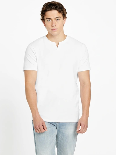 Guess Factory Conner Slit Tee In White