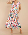 CROSBY BY MOLLIE BURCH WILLOW DRESS IN HAPPY PALMS
