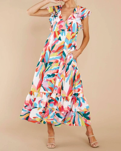 Crosby By Mollie Burch Willow Dress In Happy Palms In Multi