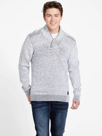 Guess Factory Kwan Rib-knit Sweater In Grey