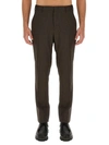 Brioni Slim Fit Trousers Pockets In Brown
