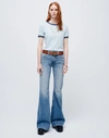 Re/done 70s Low Rise Bell Bottom Jean In Lake Blue In 25