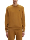 Fred Perry Sweatshirt With Logo In Brown
