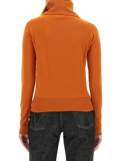 Vivienne Westwood Giulia Orb-embroidered Jumper In Orange
