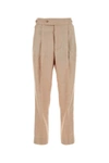 Needles Pleated Cropped Trousers With Embroidered Check Pattern In Printed