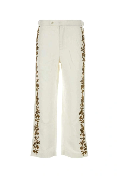 Bode Trousers In White