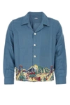 Bode Blue Ski Lift Shirt In Blue