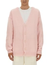 Family First Mohair Cardigan In Pink