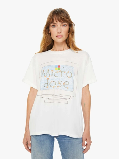 Unfortunate Portrait Microdose Boyfriend T-shirt In White