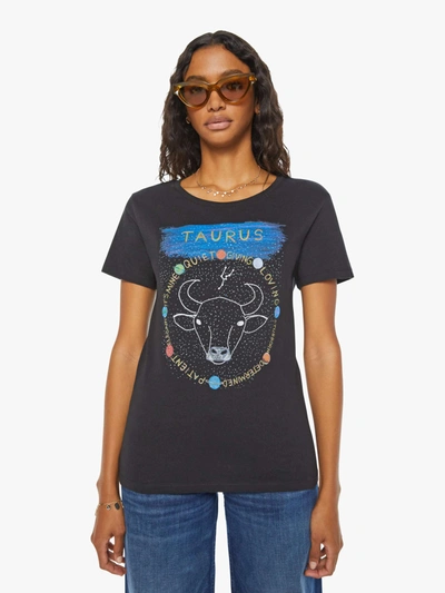 Unfortunate Portrait Taurus Zodiac T-shirt In Black